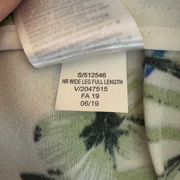 Banana Republic Womens High Rise Wide Leg‎ Floral Pants Sz 8 Tropical Vacation - Picture 11 of 16